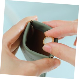 KONTONTY 2pcs Storage Bags for Headphones Pu Earphone Protective Cover Dustproof Scratchproof Drop Travel Accessories Random Color