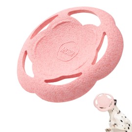 Soft Indestructible Dog Flying Disc for Dogs Puppy, High Flying Aerodynamic Disc for Fetch Tug of War Catch, Play Doubles as Food/Water Bowl