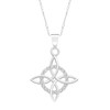 JOYARIS - Dije Nudo De Bruja Con Zirconias Amuleto En
