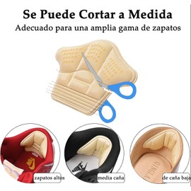 12PCS Plantillas Para Zapatos, Almohadillas de Talón para Zapatos Sueltos, Plantillas para Zapatos Tacones Protector, Talonera autoadhesiva, Adecuado para calzado deportivo de hombre y mujer, zapatos de cuero, tacones altos, etc.