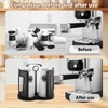Chris.W Cup Dispenser, Rotatable Coffee Cup Dispenser with 3 Compartments