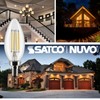 Satco LED Lamp, S21264 4B11/LED/927/CL/120V/E12, 4 Watt B11 Lightbulb, Clear;