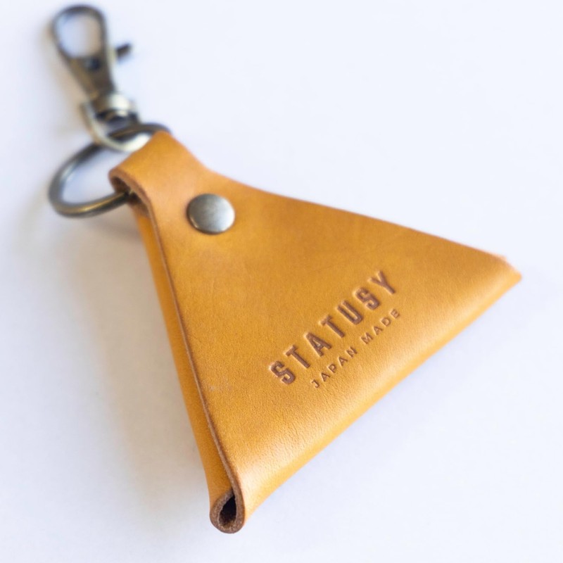 [Made in Japan] Italian Leather Triangular Coin Purse with Key