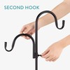 Navaris Shepherds Hooks for Outdoor - Hanging Bird Feeder Plant