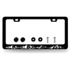 Mountains License Plate Frame Mountains Raised License Plate Stainless Steel