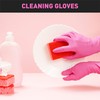 OKIAAS Pink Disposable Gloves X-Small, Vinyl Gloves Disposable Latex Free,