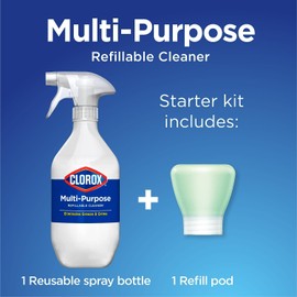Clorox Clorox Multipurpose Degreaser Cleaner Refillable Starter Kit, Crisp Lemon Scent
