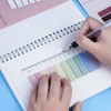12 Sheets Sticky Book Tabs, Flag Sticky Tabs for Notebooks,
