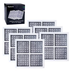 6 Pack Refrigerator Air Filters - Compatible with LG LFXS24623S, LFX31925ST, LMXS28596S, LFXC22526S, LFXS26596S, LFXS29766S, LFX31945ST, LFXC24726S, LFXS30766S, LFXS29626S - Replacement Filters