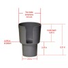 Gadjit Cup Keeper Cup Holder Adapter, Fits Most Vehicles, Black