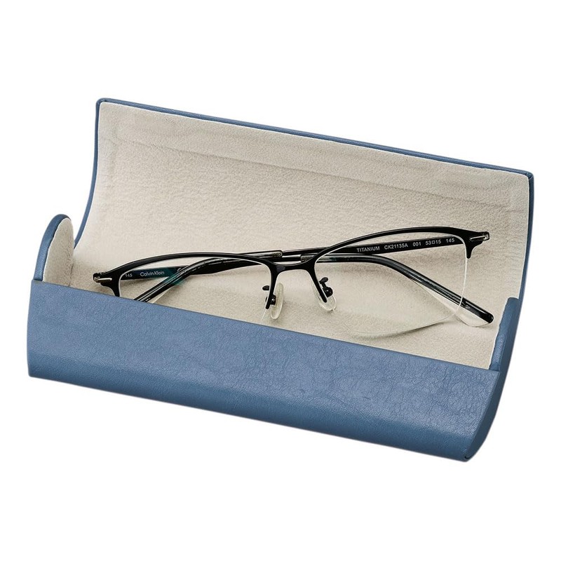 Pearl Eyeglass Case, Eyeglass Case, Semi-Hard Case, Magnetic, Unisex, Round