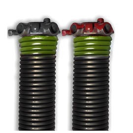 DURA-LIFT Pair of 2" ECoat Springs, Black Coated, Corrosion Resistant, High Cycle (.243 x 2 x 33)