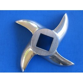 Smokehouse Chef Size 32 Premium Stainless Steel Meat Grinder Knife Cutter for Electric or Manual Fits LEM Cabelas Hobart Torrey Universal Omcan Others