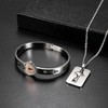 OIDEA Armband Partnerkette mit Herzschloss Schlüssel Armband Verliebt Edelstahl Mode