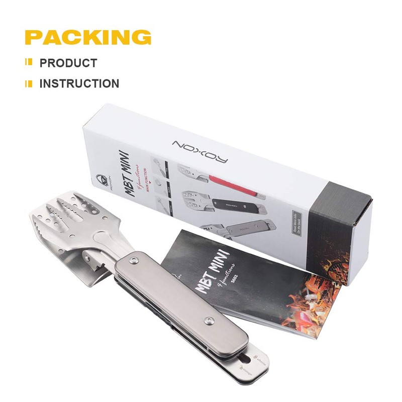 ROXON 4 in 1 Compact Mini BBQ Barbecue Combo Tool