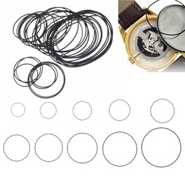 Ryaupy 200 Pieces Joints de Joint de Couverture Arrière de Montre, Joint d'étanchéité en Caoutchouc Pour Montres, Joints Toriques de Remplacement D'outil de Réparation Montre Pour DOS Montre (0.5 mm)