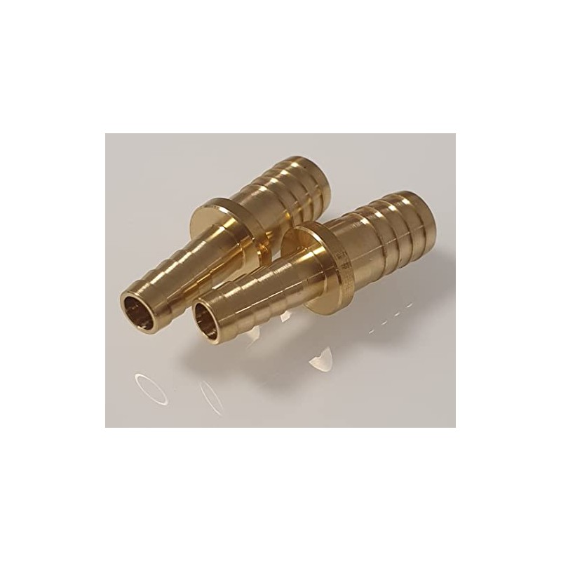 Set of 2 Brass Hose Connectors: Versatile Hose Connector and