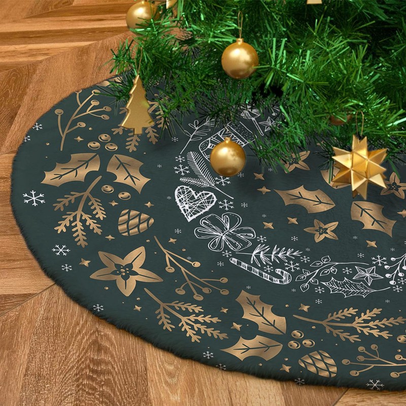 Christmas Tree Skirt Under Christmas Tree Large 120 cm Diameter