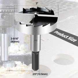 3 Inch Forstner Bit for Woodworking,3" Forstner Drill Bit for Wood, Woodworking Hinge Cutter Tool for Wood Plywood Plastic