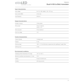 eldoLED | SC4202L1 Symbiosis, Dual 0-10V to DALI translator | *258LPU