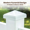 Decorex Hardware 3" x 3" Aluminum Pyramid Post Cap for