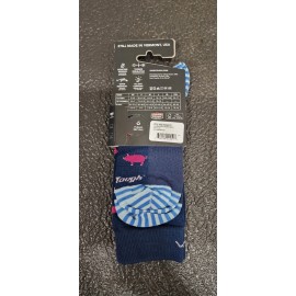 Darn Tough Mens 6092 Navy Men's Truffle Hog Crew Lightweight Lifestyle Sock M