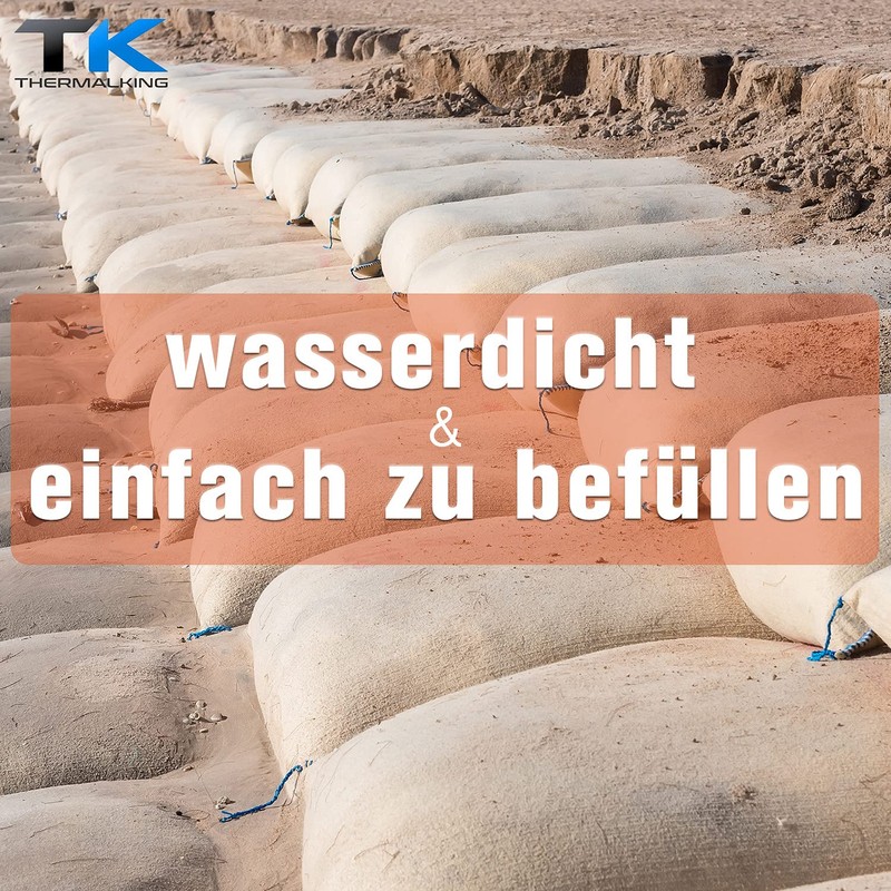 TK THERMALKING 10 x Sandbags for Flood - Empty Sandbag