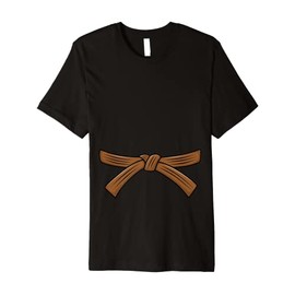 Judo belt brown belt Judo, 1th Kyu Obi, Jiu-Jitsu, Aikido Premium T-Shirt