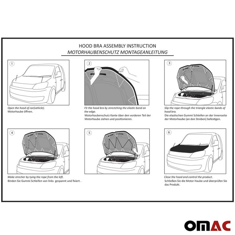 OMAC Car Bonnet Mask Hood Bra for RAM ProMaster 2014-2026