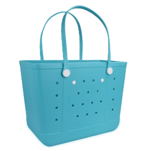 Chokoter Beach Bag, Waterproof Beach Tote, Rubber XL Tote Bag,