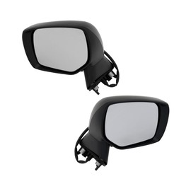 KarParts360 For Subaru Impreza 2012 2013 2014 Door Mirrors Driver & Passenger Side | Pair | Paintable | Power | Non-Heated | Manual Folding | For SU1321128, SU1320128 | 91036FJ100-PFM, 91036FJ110-PFM