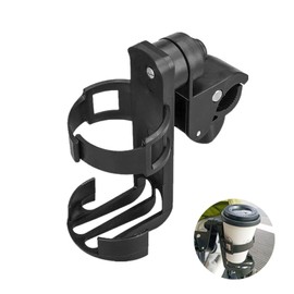 DFsucces Drink Holder Cup Holder Set of 1 Bicycle Cup Holder Easy Installation 360 Degree Rotation Angle Adjustable Wheelchair Stroller Bike Bicycle Bottle Holder (B)