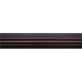 Kirsch Wood Trends 1 3/8 Inch Fluted Wood Poles (6 Ft, Mahogany)