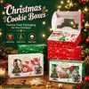 48PCS 9x6x2.5'' Christmas Elegant White Cookie Box for Gift Giving
