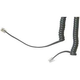 Inter-Tel 10 Inter-Tel Axxess GLX 9' Ft Charcoal Gray Phone Handset Curly Coil Cords New