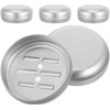 Jabonera Redonda de Aluminio WEKAMOS 50UZ7AY5MUOOX1344P129QSEO con Tapa y Drenaje