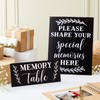 2 Card Sign Set for Funeral Memory Table, Please Share