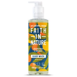 Faith In Nature Natural Grapefruit and Orange Hand Wash, Invigorating, Vegan and Cruelty Free, No SLS or Parabens, 400 ml