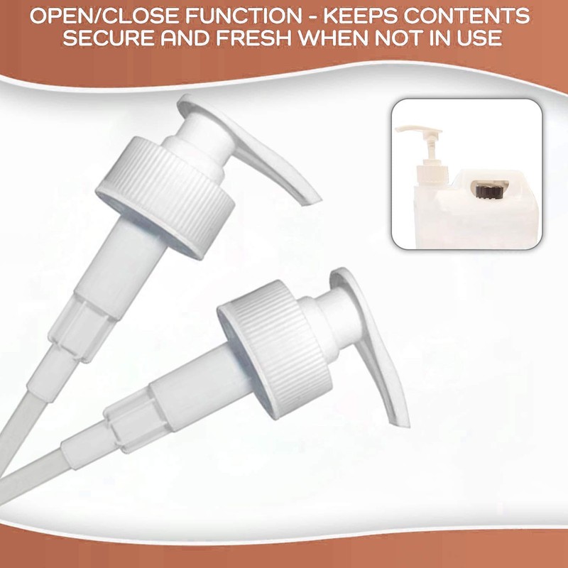 IBEX MART 38mm White Pelican Pump Dispenser For 5 Liter