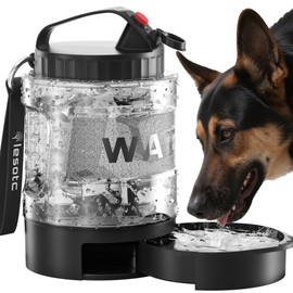 lesotc Dog Water Bowl Dispenser Portable Dog Travel Water Bottle