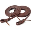 Jeereal Extra Heavy Harness Split Reins, Heavy Oil Weighted,Broken in,Supple