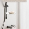 2PCS Shower Rail Soap Holder, Bathroom Soap Holder, ABS Shower