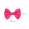 MECCANIXITY 100pcs Dark Pink Bow Ties 1.5"x1" Mini Bowknot for