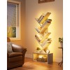 Evermagin 6 Tier Tree Bookshelf with Lights, LED Book Tree