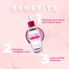 CICATRICURE Face Peel, Antimanchas Facial Exfoliator Peeling Serum with AHA & PHA, Exfoliating Skin Care to Reduce Dark Spots, Boosts Skin Glow + Natural Radiance, 0.9 Fluid Ounces