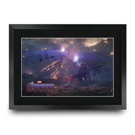 HWC Trading Avengers Endgame Scene 1 Gifts Printed Signed Autograph Picture for Movie Memorabilia Fans - A3 Framed