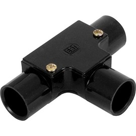 Electrical Conduit System, 20mm Black PVC, Boxes, Bends, Tees and Accessories (20MM INSPECTION TEE)