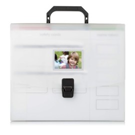 Pearhead School Years Organizer, Children’s School Organizer for Parents, White