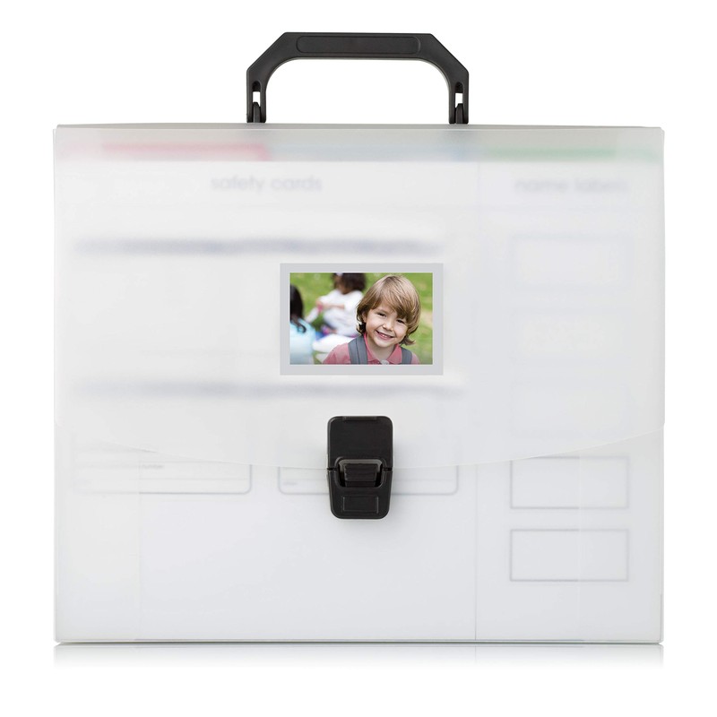 Pearhead School Years Organizer, Children’s School Organizer for Parents, White