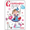 Granddaughter 5th Birthday Card